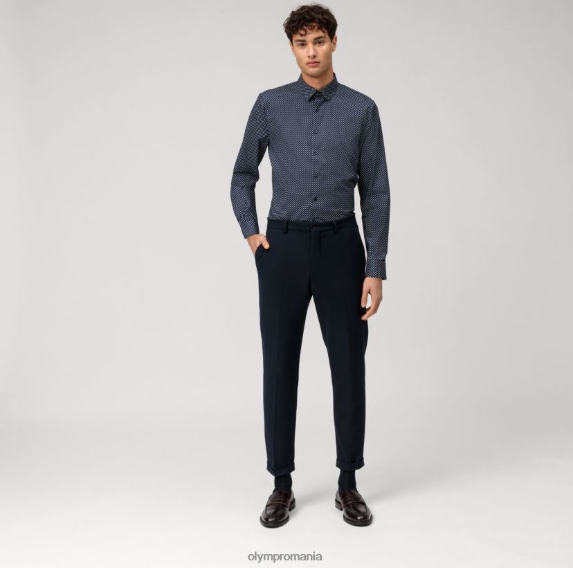 Nu. șase super slim, cămașă business, urban kent, marine OLYMP îmbrăcăminte 4Z8LB623