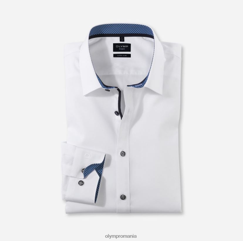 Nu. șase super slim, cămașă business, urban kent, marine OLYMP îmbrăcăminte 4Z8LB667