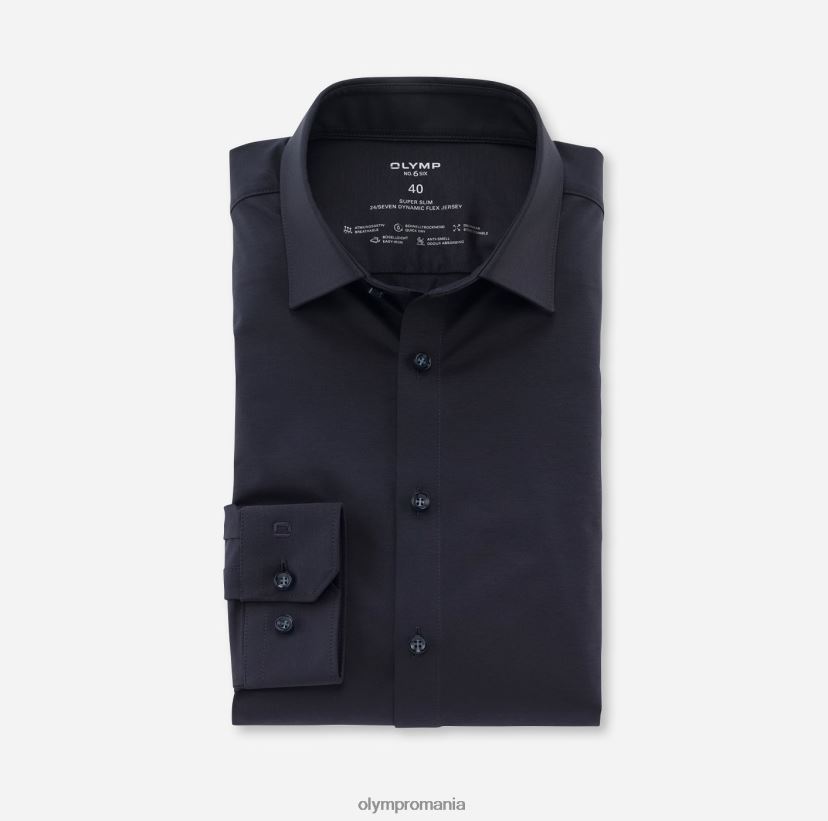 Nu. six 24/7 super slim, cămașă business, mânecă lungă extra lungă, urban kent, marine OLYMP îmbrăcăminte 4Z8LB6289