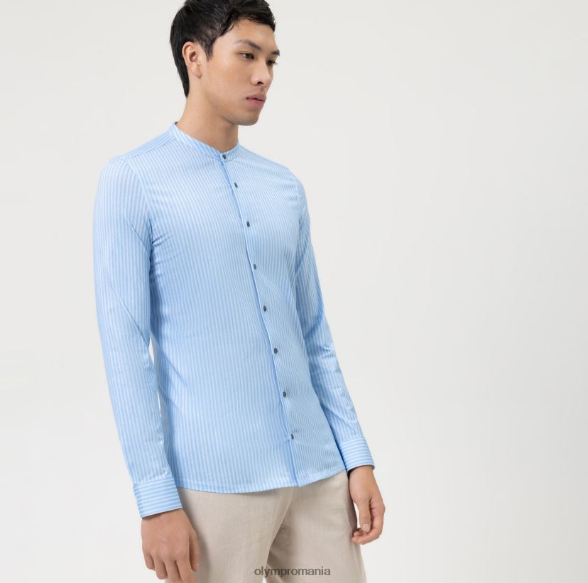 Nu. six 24/7 super slim, camasa business, guler ridicat, albastru OLYMP îmbrăcăminte 4Z8LB611