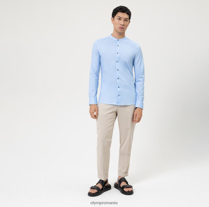 Nu. six 24/7 super slim, camasa business, guler ridicat, albastru OLYMP îmbrăcăminte 4Z8LB611