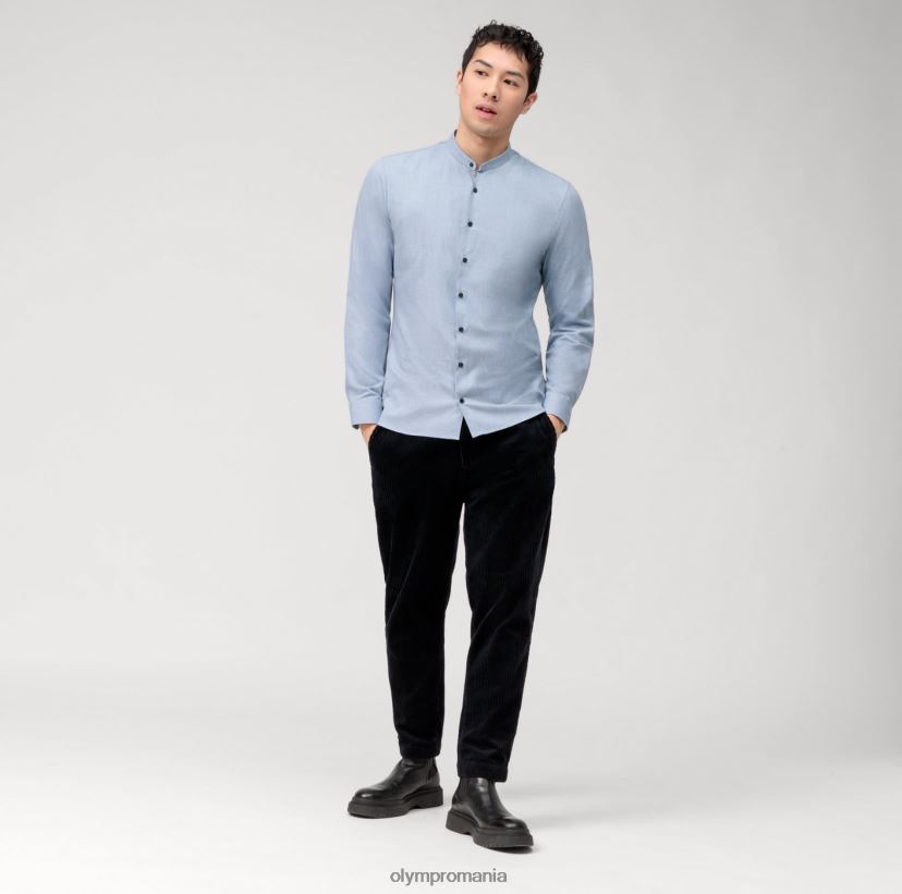 Nu. six 24/7 super slim, camasa business, guler ridicat, albastru OLYMP îmbrăcăminte 4Z8LB673