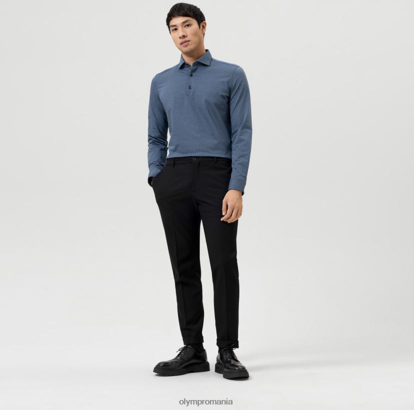 Nu. six 24/7 super slim, camasa business, kent, bleu OLYMP îmbrăcăminte 4Z8LB6154