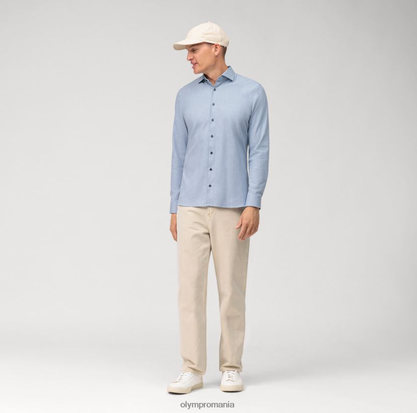 Nu. six 24/7 super slim, camasa business, kent, bleu OLYMP îmbrăcăminte 4Z8LB679