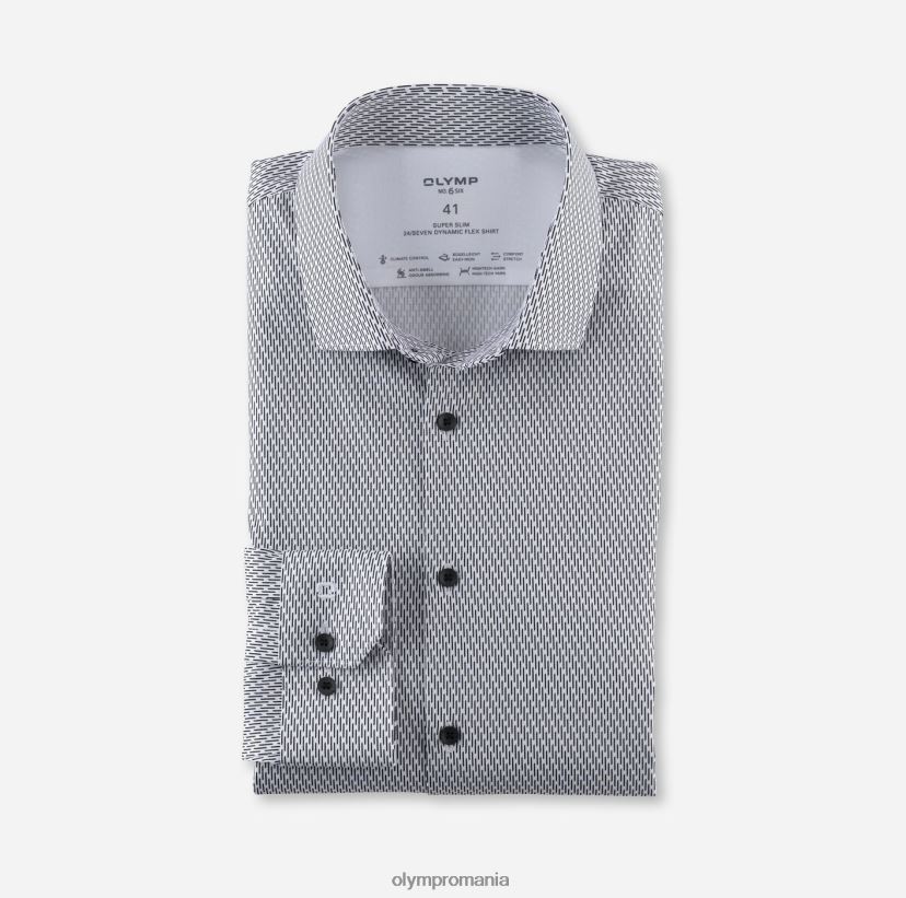 Nu. six 24/7 super slim, camasa business, kent modern, alb OLYMP îmbrăcăminte 4Z8LB6254