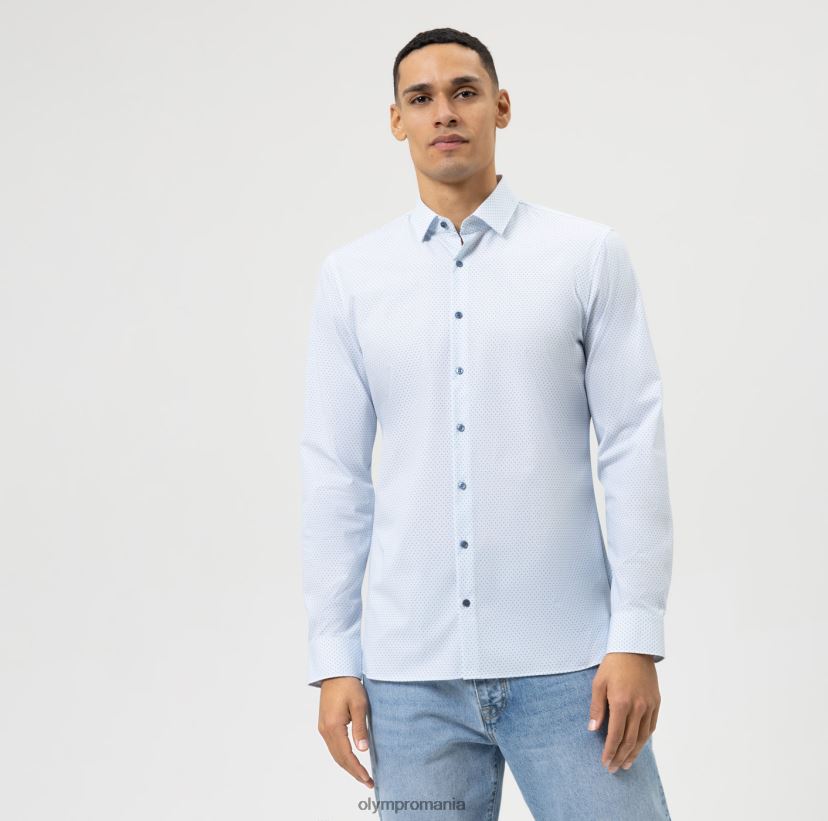 Nu. six 24/7 super slim, camasa business, kent modern, bleu OLYMP îmbrăcăminte 4Z8LB6191