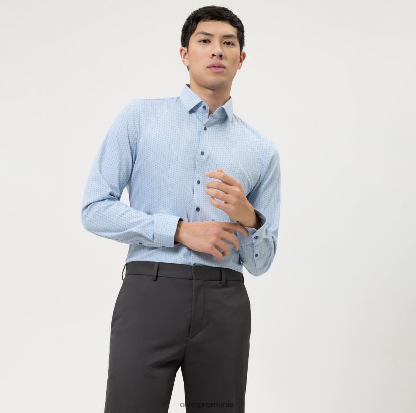 Nu. six 24/7 super slim, camasa business, kent modern, bleu OLYMP îmbrăcăminte 4Z8LB624