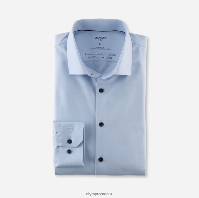 Nu. six 24/7 super slim, camasa business, kent modern, bleu OLYMP îmbrăcăminte 4Z8LB647