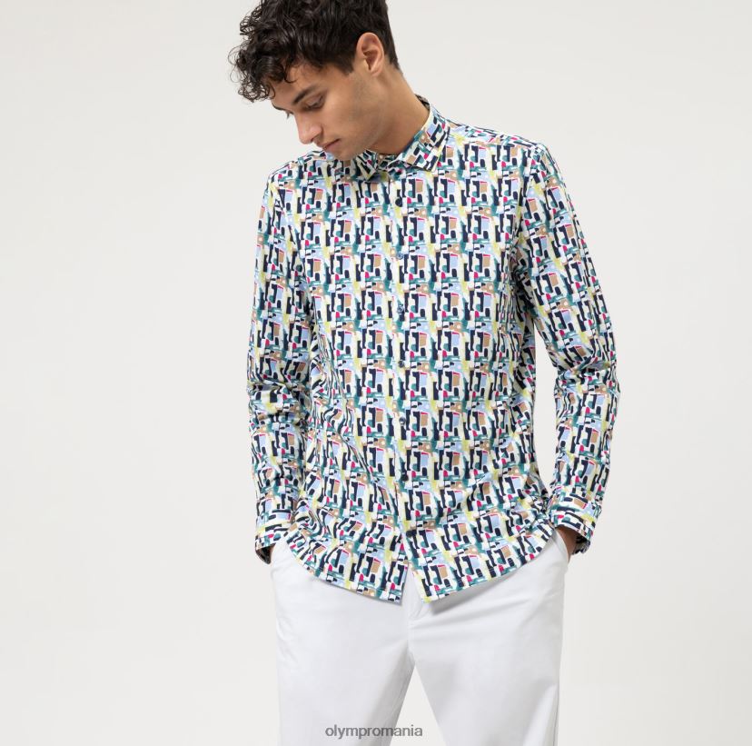 Nu. six 24/7 super slim, camasa business, kent modern, lime OLYMP îmbrăcăminte 4Z8LB6168