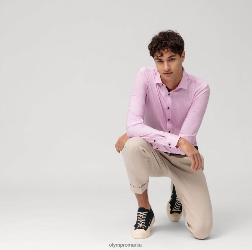 Nu. six 24/7 super slim, camasa business, kent modern, roz OLYMP îmbrăcăminte 4Z8LB6224