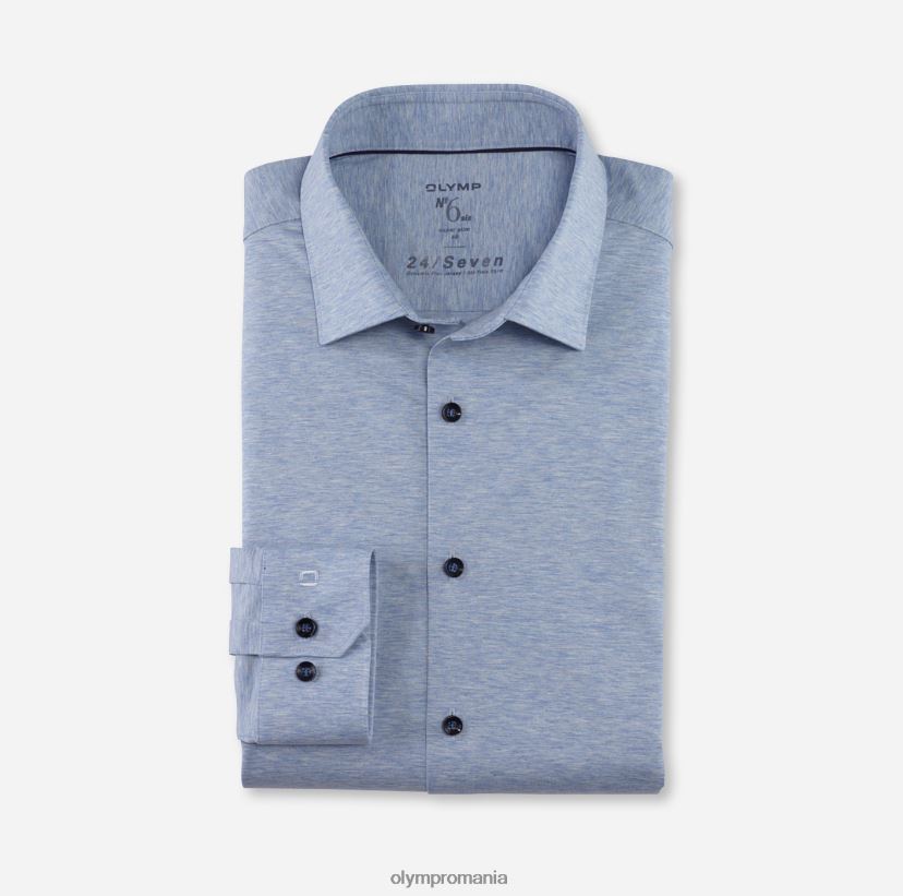 Nu. six 24/7 super slim, camasa business, urban kent, bleu OLYMP îmbrăcăminte 4Z8LB653