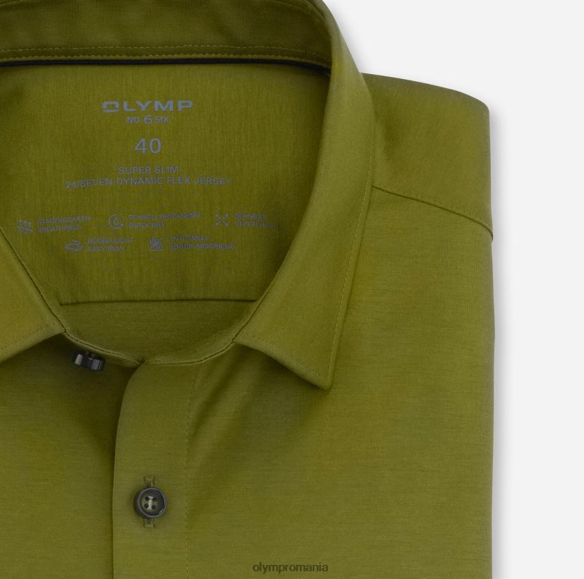 Nu. six 24/7 super slim, camasa business, urban kent, kaki OLYMP îmbrăcăminte 4Z8LB6144