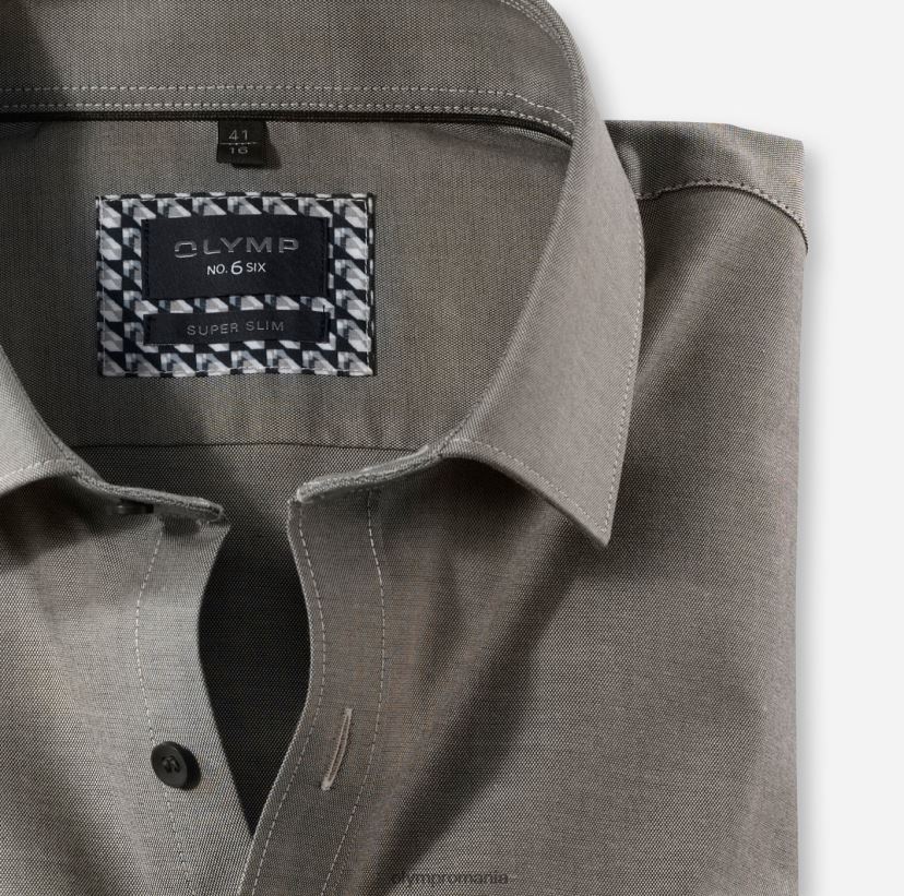 Nu. six super slim, camasa business, maneca lunga extra lunga, kent modern, maro OLYMP îmbrăcăminte 4Z8LB6326