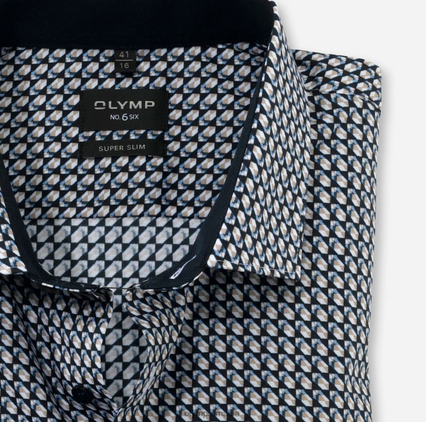 Nu. six super slim, camasa business, maneca lunga extra lunga, kent modern, natural OLYMP îmbrăcăminte 4Z8LB6309