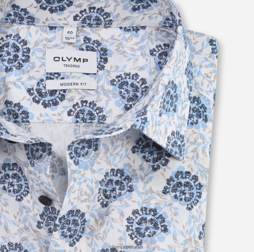 tendinz modern fit, camasa business, new kent, bleu OLYMP îmbrăcăminte 4Z8LB61710