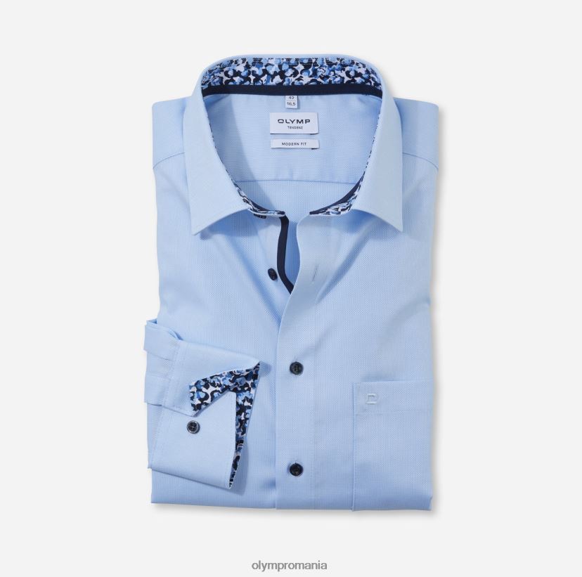 tendinz modern fit, camasa business, new kent, bleu OLYMP îmbrăcăminte 4Z8LB61723
