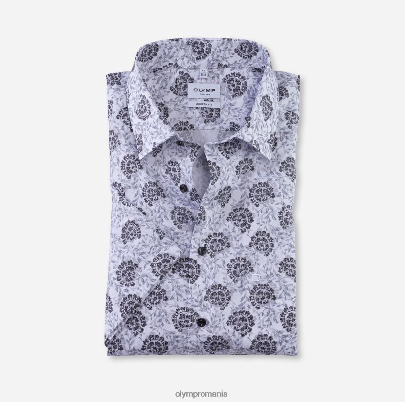 tendinz modern fit, camasa business, new kent, gri argintiu OLYMP îmbrăcăminte 4Z8LB61728