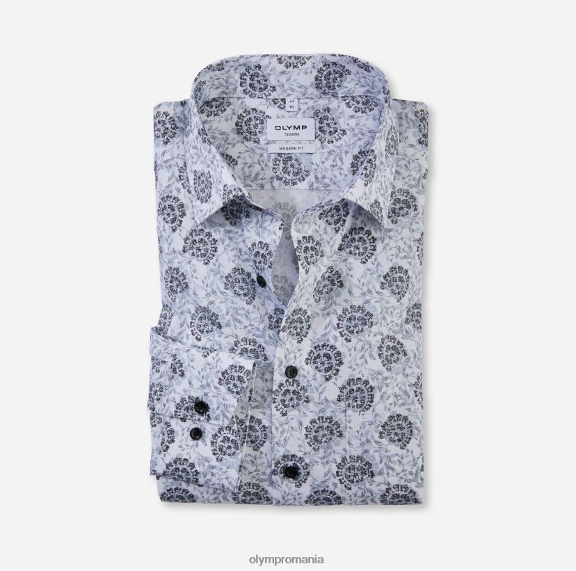 tendinz modern fit, camasa business, new kent, gri argintiu OLYMP îmbrăcăminte 4Z8LB61738