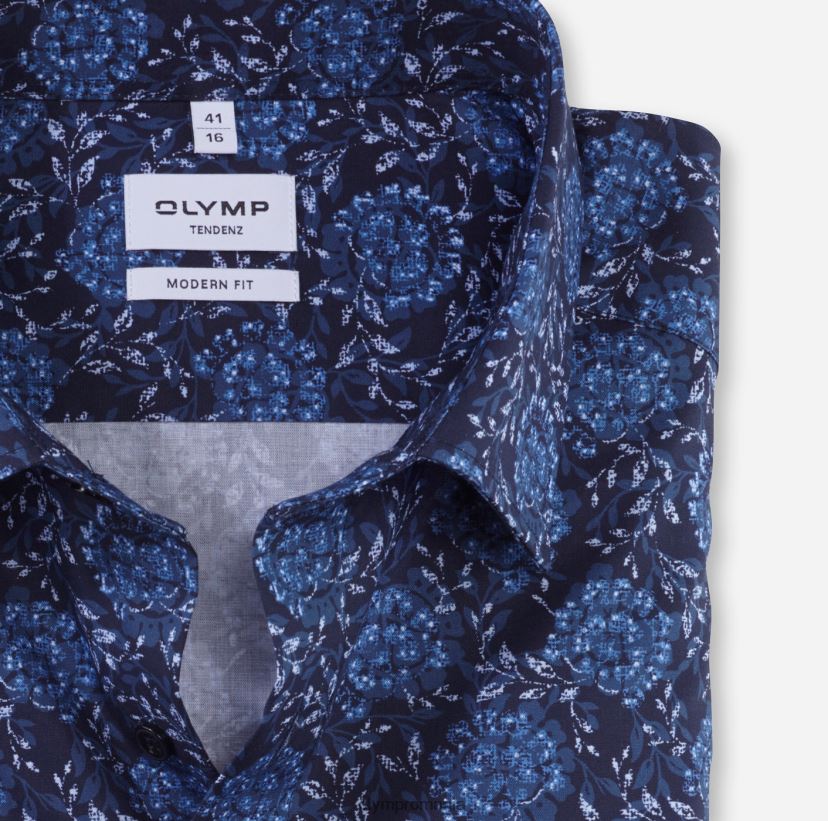 tendinz modern fit, camasa business, new kent, marine OLYMP îmbrăcăminte 4Z8LB61717