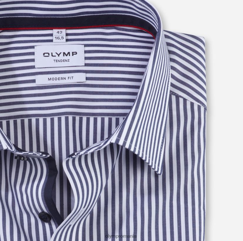 tendinz modern fit, camasa business, new kent, marine OLYMP îmbrăcăminte 4Z8LB61718