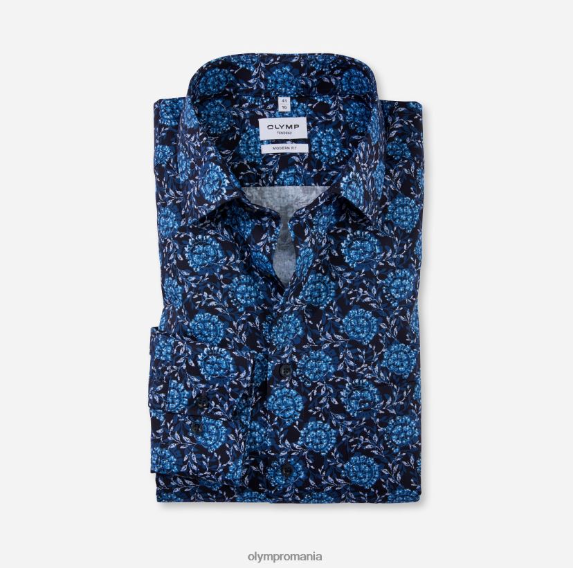 tendinz modern fit, camasa business, new kent, marine OLYMP îmbrăcăminte 4Z8LB61729