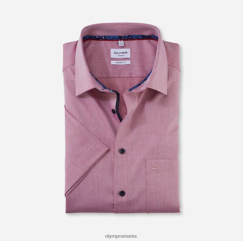 tendinz modern fit, camasa business, new kent, rosu OLYMP îmbrăcăminte 4Z8LB61722