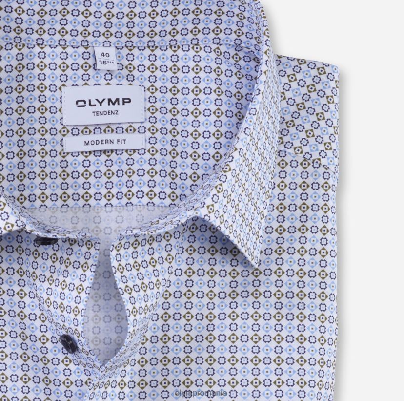 tendinz modern fit, camasa business, new kent, verde lime OLYMP îmbrăcăminte 4Z8LB61716