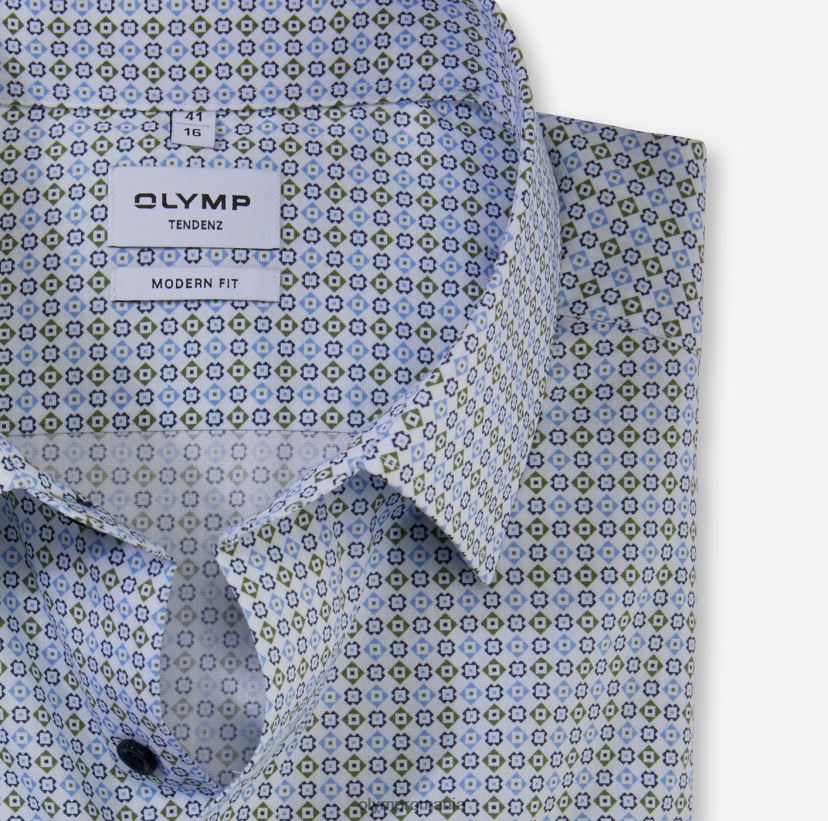tendinz modern fit, camasa business, new kent, verde lime OLYMP îmbrăcăminte 4Z8LB61736