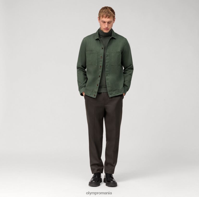 tricotaje casual pe gât, gri verde OLYMP îmbrăcăminte 4Z8LB61888