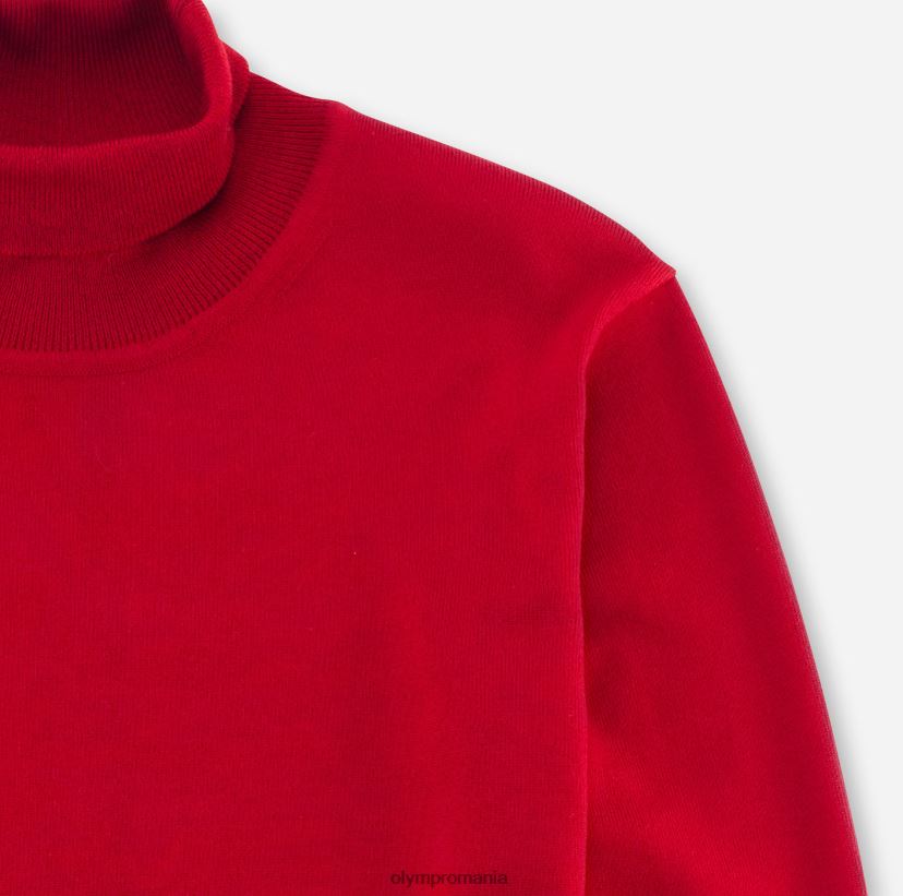 tricotaje casual pe gât, roșu OLYMP îmbrăcăminte 4Z8LB61898