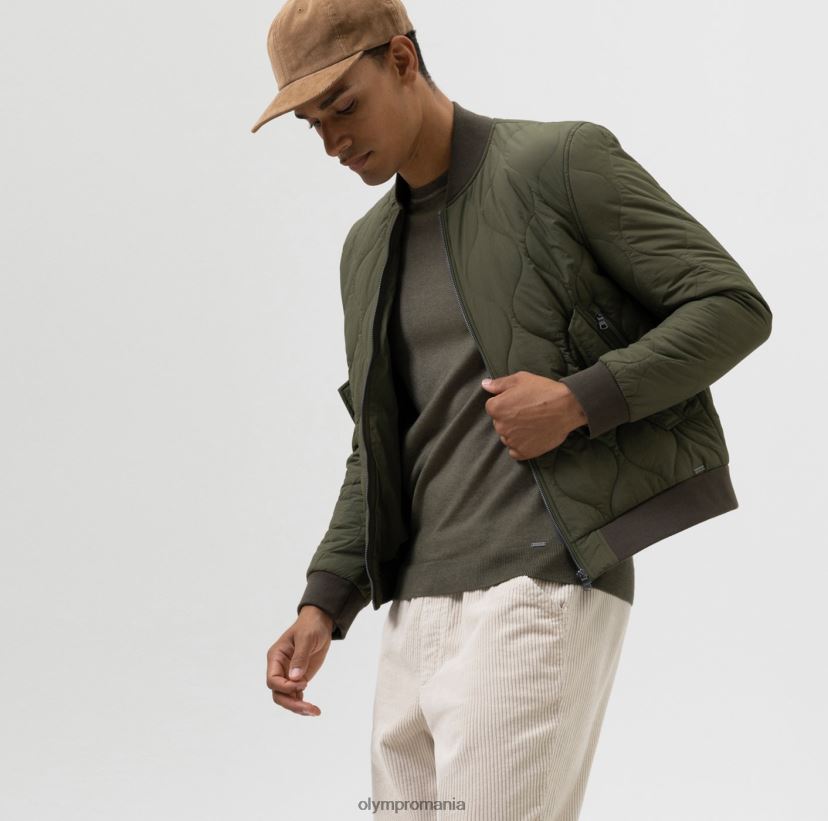 nivel cinci transpirație body fit, jachetă, măsline OLYMP îmbrăcăminte 4Z8LB62192