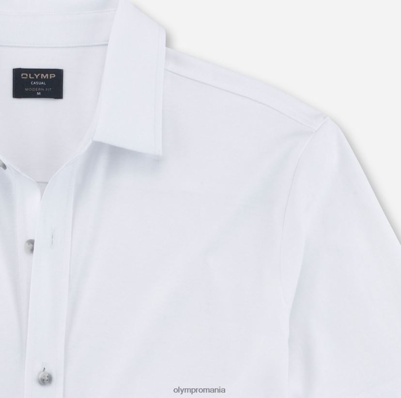 casual modern fit, polo, alb OLYMP îmbrăcăminte 4Z8LB62170