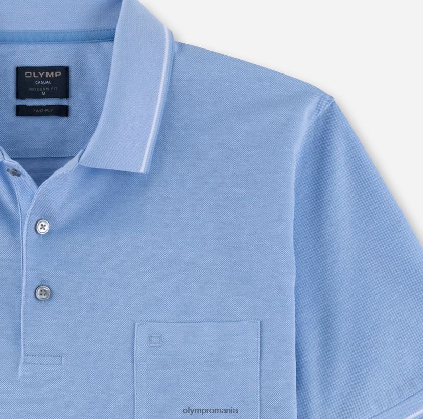 casual modern fit, polo, albastru deschis OLYMP îmbrăcăminte 4Z8LB62093