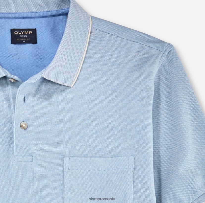 casual modern fit, polo, albastru deschis OLYMP îmbrăcăminte 4Z8LB62095