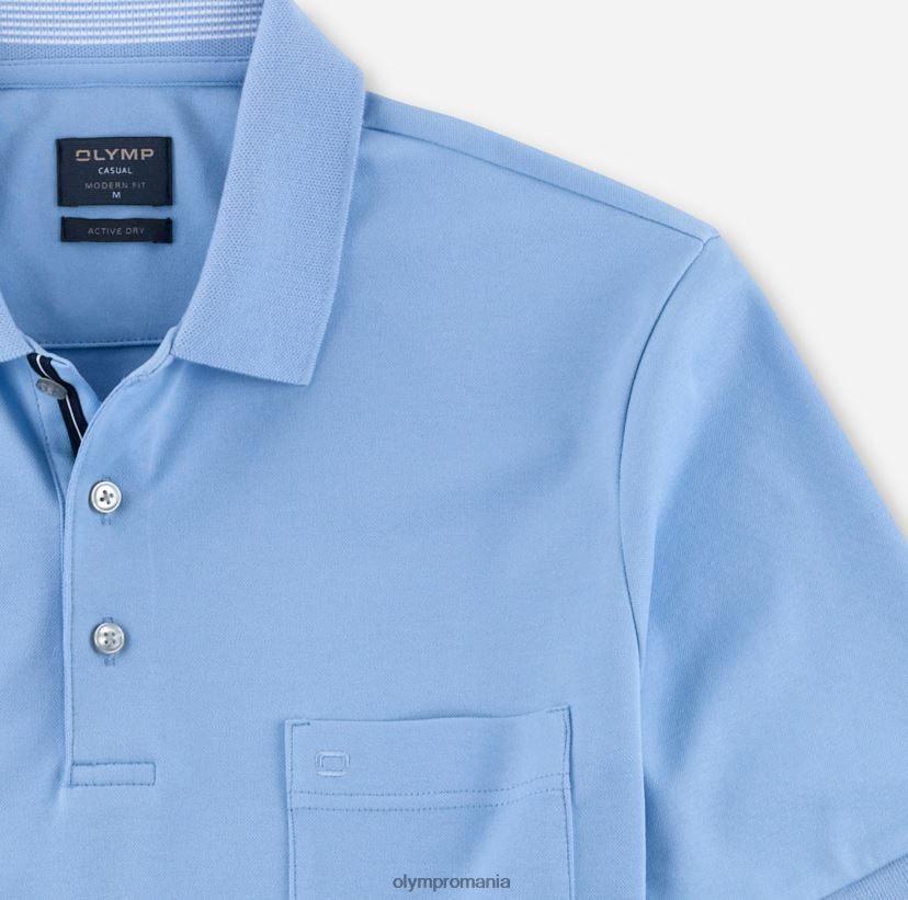 casual modern fit, polo, albastru deschis OLYMP îmbrăcăminte 4Z8LB62098
