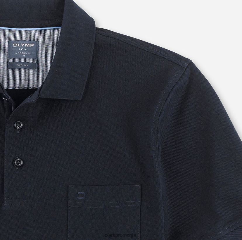 casual modern fit, polo, albastru noapte OLYMP îmbrăcăminte 4Z8LB62167