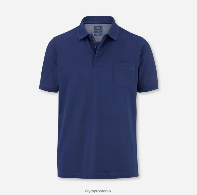 casual modern fit, polo, indigo OLYMP îmbrăcăminte 4Z8LB62069