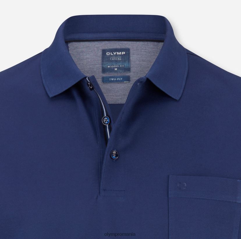 casual modern fit, polo, indigo OLYMP îmbrăcăminte 4Z8LB62069