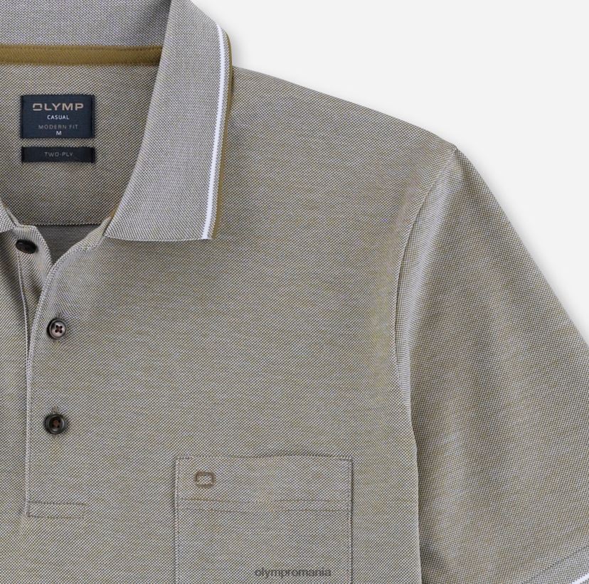 casual modern fit, polo, kaki OLYMP îmbrăcăminte 4Z8LB62079