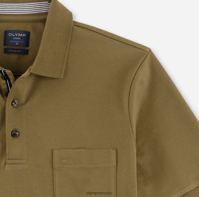 casual modern fit, polo, kaki OLYMP îmbrăcăminte 4Z8LB62090