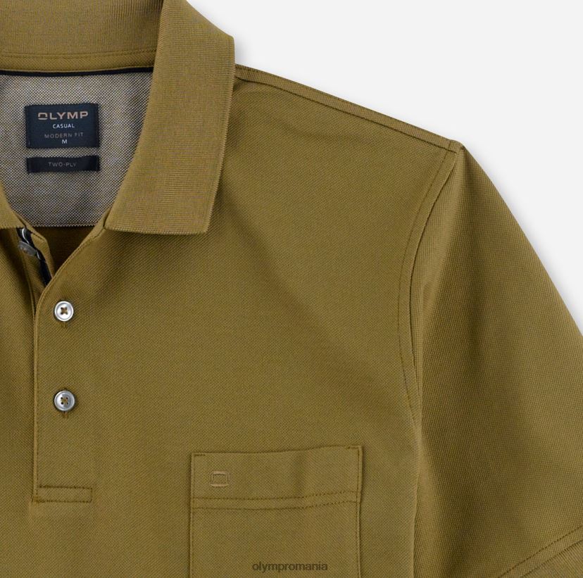 casual modern fit, polo, kaki OLYMP îmbrăcăminte 4Z8LB62101