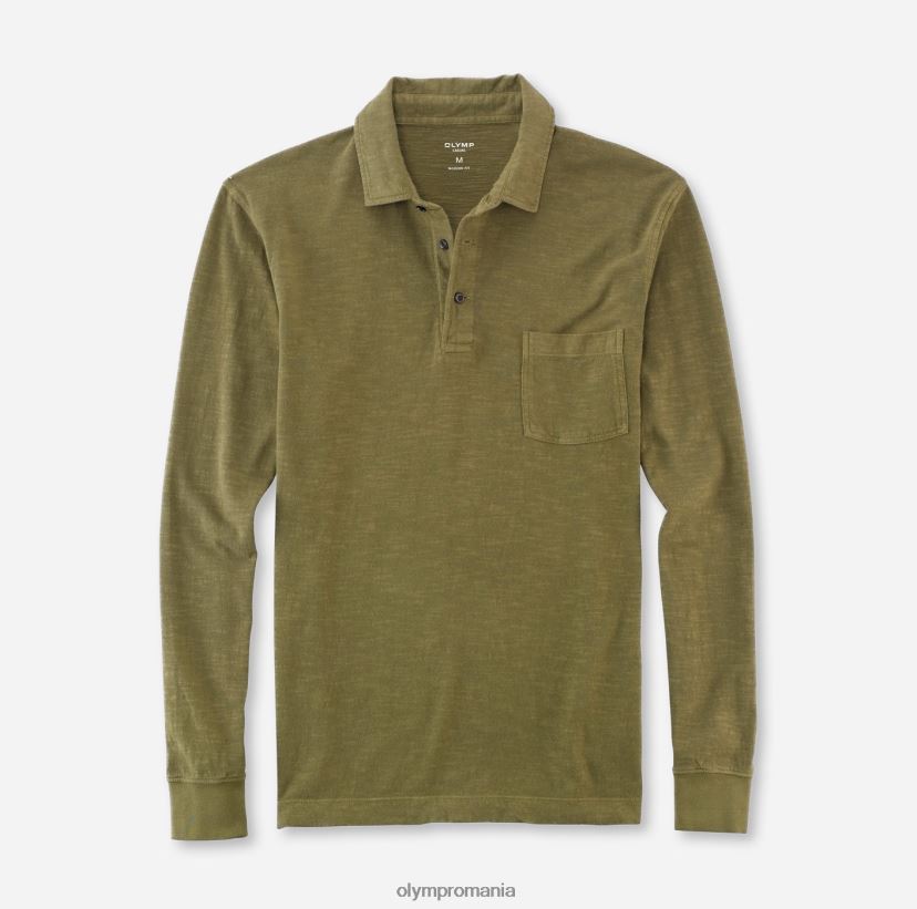 casual modern fit, polo, olive OLYMP îmbrăcăminte 4Z8LB62137