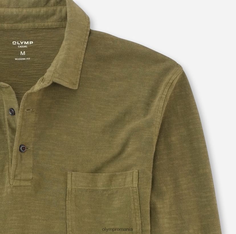 casual modern fit, polo, olive OLYMP îmbrăcăminte 4Z8LB62137