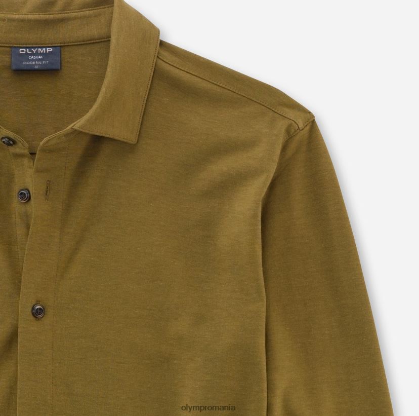 casual modern fit, polo, olive OLYMP îmbrăcăminte 4Z8LB62141