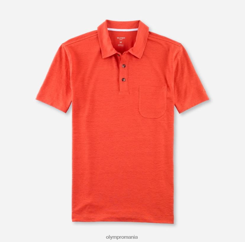 casual modern fit, polo, roșu cărămidă OLYMP îmbrăcăminte 4Z8LB62136