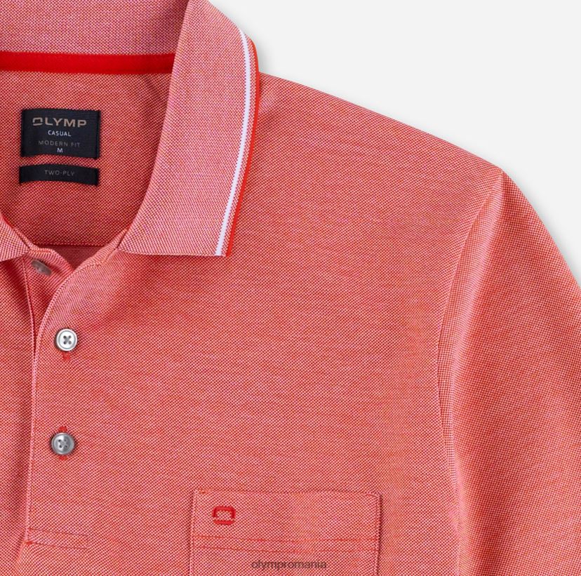casual modern fit, polo, rugină OLYMP îmbrăcăminte 4Z8LB62085