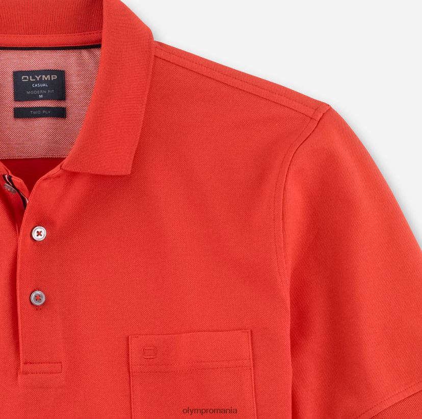 casual modern fit, polo, rugină OLYMP îmbrăcăminte 4Z8LB62086