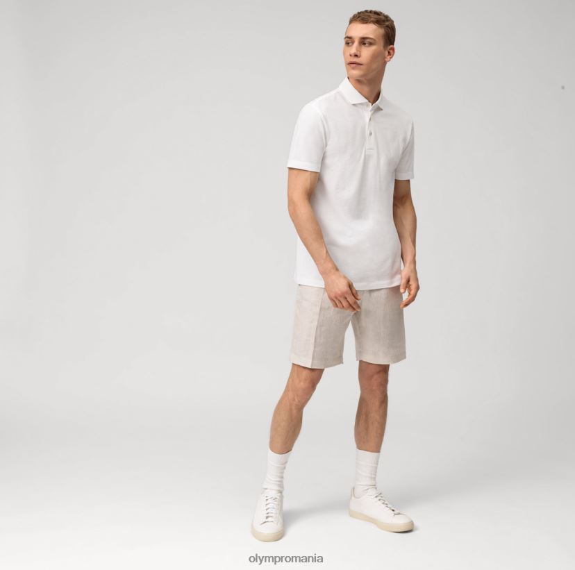 nivel cinci casual body fit, polo, alb OLYMP îmbrăcăminte 4Z8LB62092