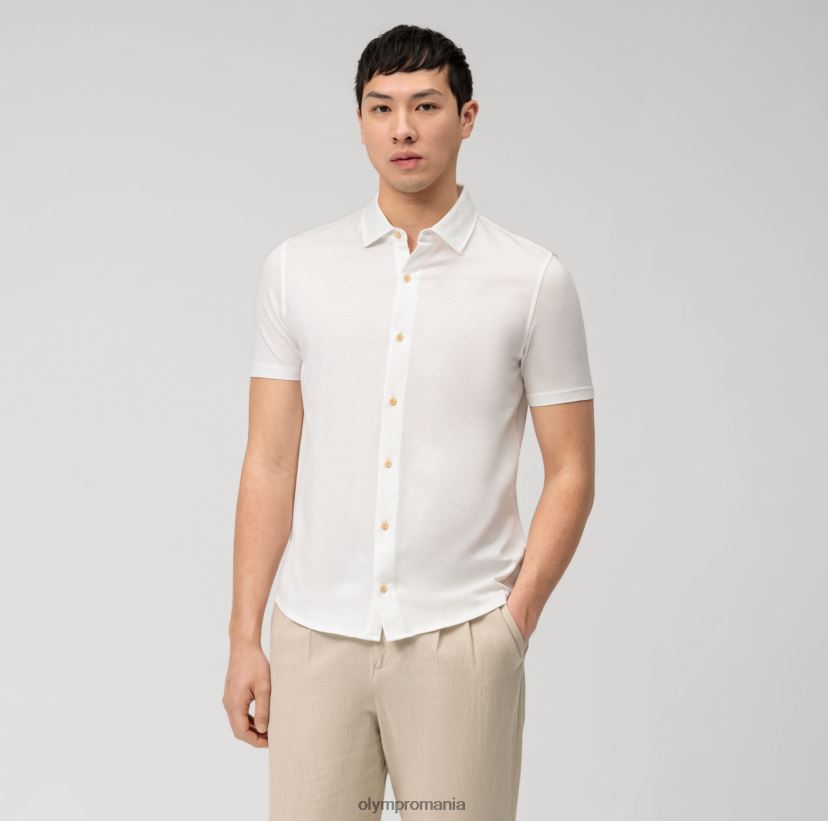 nivel cinci casual body fit, polo, alb OLYMP îmbrăcăminte 4Z8LB62094