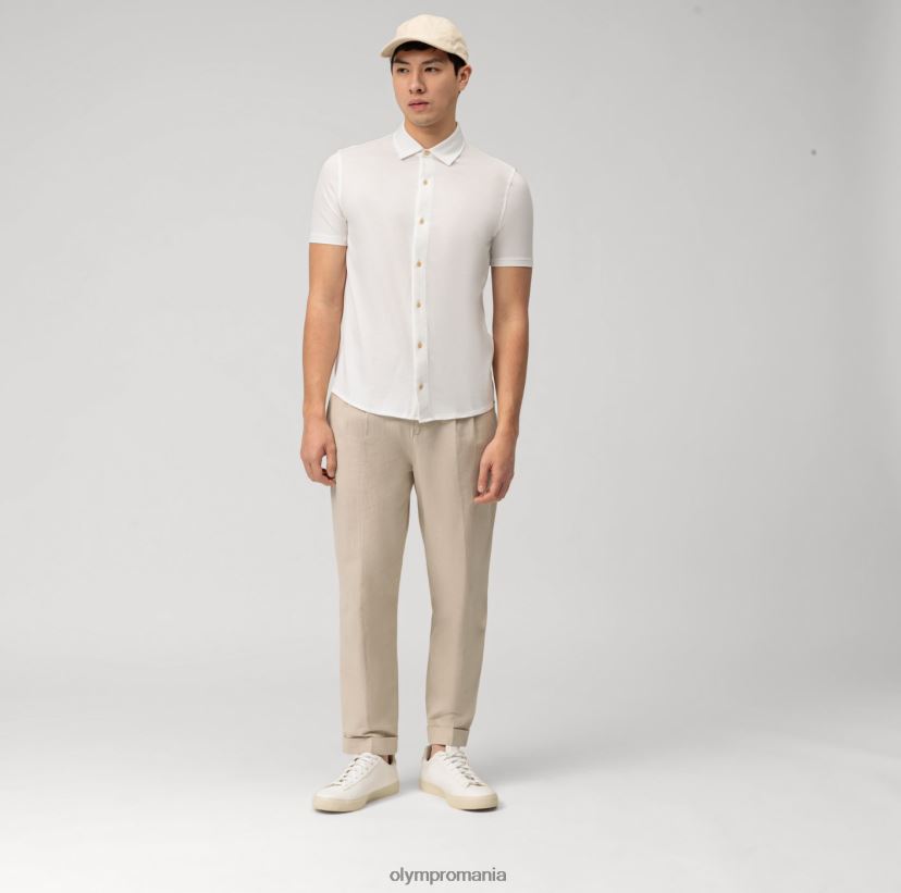 nivel cinci casual body fit, polo, alb OLYMP îmbrăcăminte 4Z8LB62094